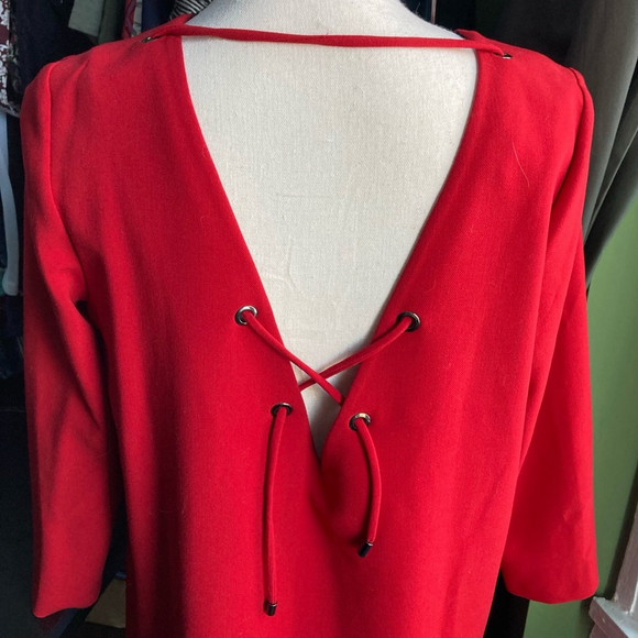 Women's ba&sh Dress, Size 3, Red - Picture 4 of 8